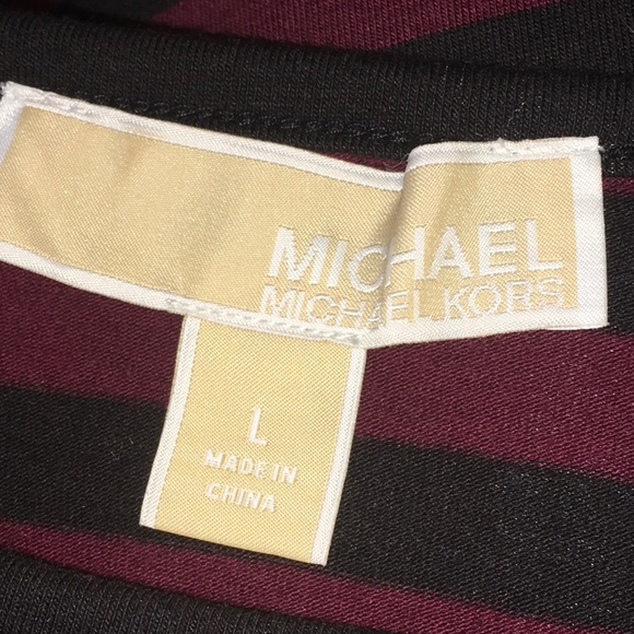 MICHAEL Michael Kors Striped - size L - wine berry & black - Picture 4 of 6